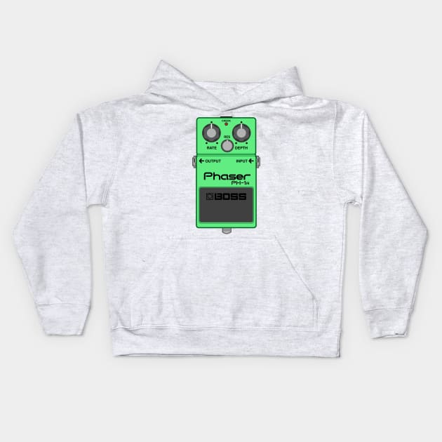 Boss PH-1r Phaser Guitar Effect Pedal Kids Hoodie by conform